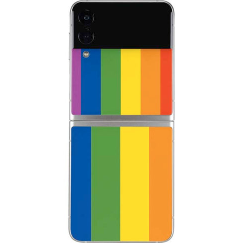 Vertical Rainbow Flag Galaxy Z Flip4 5G Skin